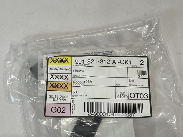  Porsche 9J1821312AOK1 цена, от 31.32 USD