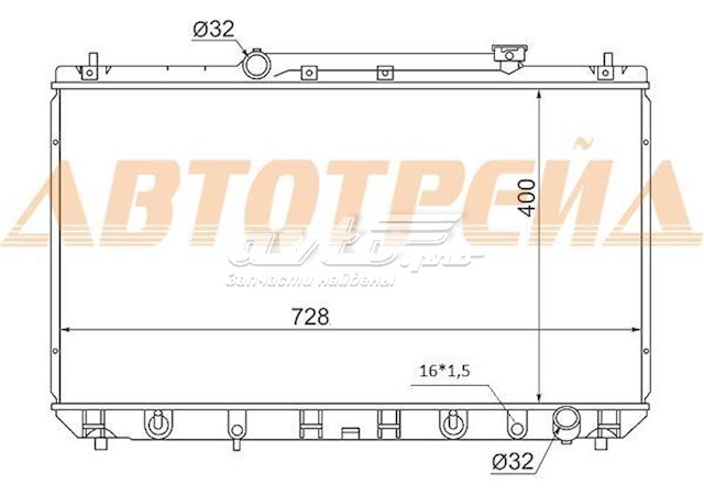 Радиатор TY0003SXV20 SAT