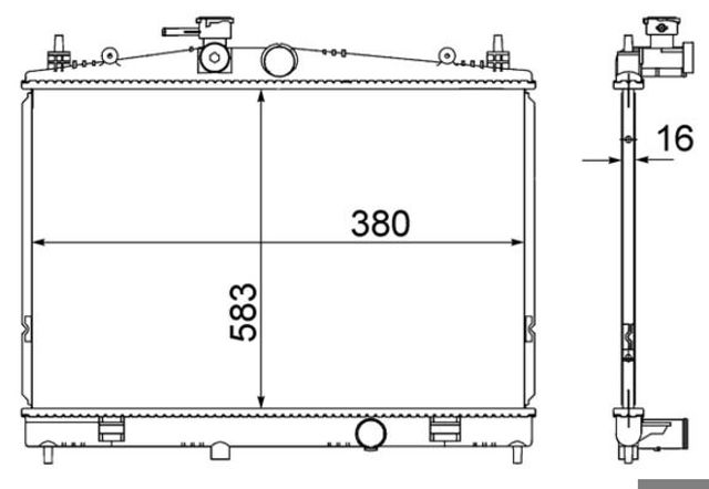 Радиатор CR856000S Mahle Original