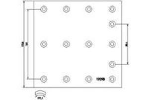 Накладка тормозная задняя (TRUCK) TEXTAR 19090180008T088