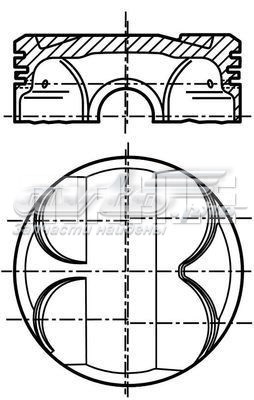 081PI00111001 Mahle Original Поршня, 1-й ремонт (+0,25)