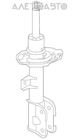 Стойка передняя левая Hyundai/Kia 54651C6300