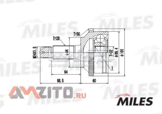 ШРУС наружный передний GA20127 Miles