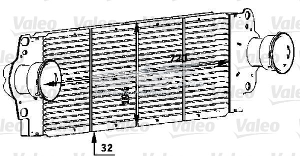 Охолоджувач наддувочного повітря 818272 VALEO