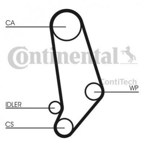 Ремень ГРМ, комплект Continental/Siemens CT539WP1