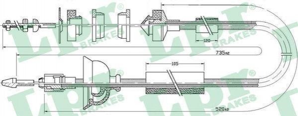 Трос зчеплення C0323C LPR