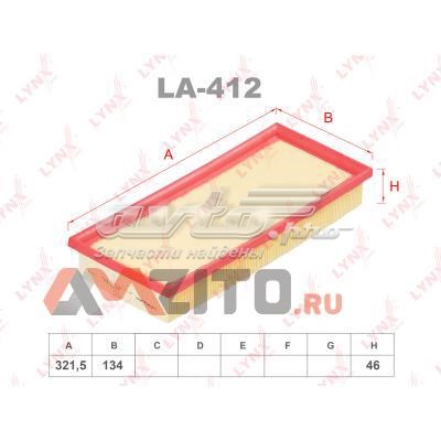 Воздушный фильтр LA412 Lynxauto