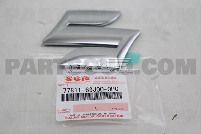 7781163J000PG Suzuki emblema de tampa de porta-malas (emblema de firma)