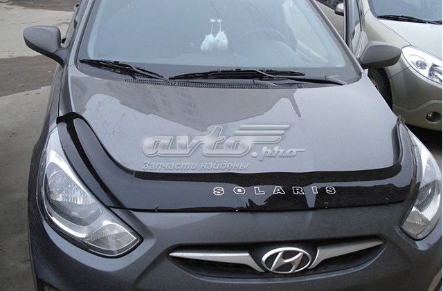 Дефлектор капота на Hyundai SOLARIS SBR11