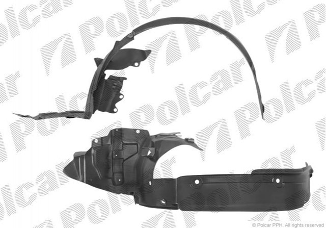 Правый подкрылок переднего крыла Polcar 6039FP1 цена, от 22.69 USD