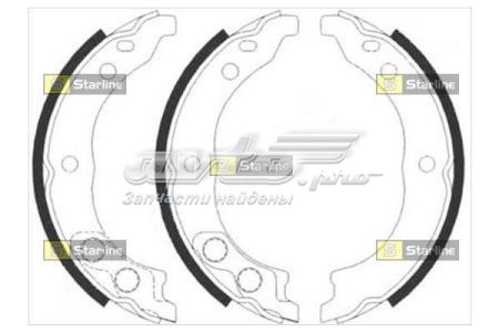 Тормозные колодки стояночного тормоза Starline BC08900 цена, от 17.84 USD