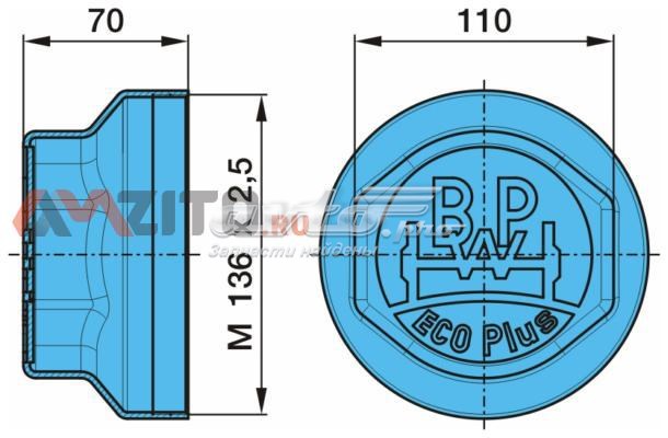 Заглушка ступицы 0321225310 BPW