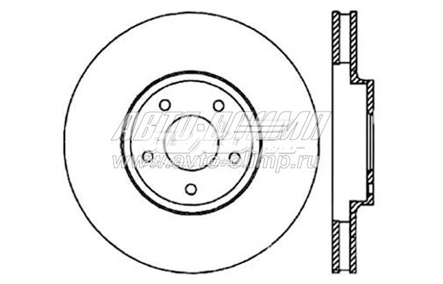 Передние тормозные диски 12742080L Centric Parts