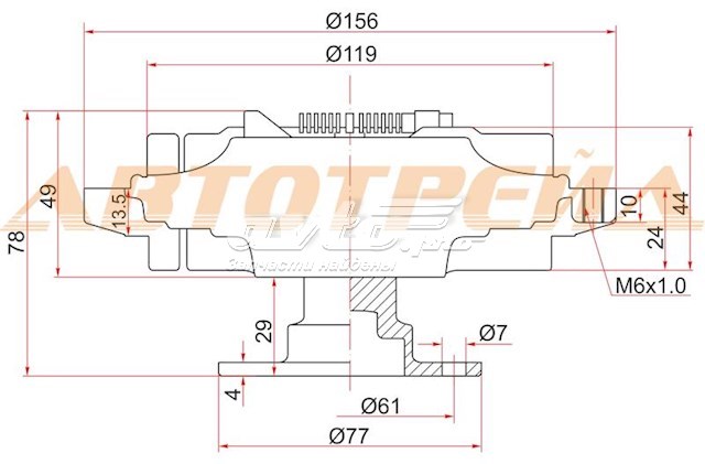 Купить 2108275T02 Nissan/Infiniti Муфта вентилятора охлаждения