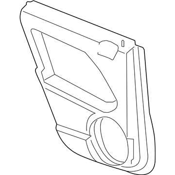 1MB121K2AA Chrysler revestimento (cobrimento interno da porta traseira direita)