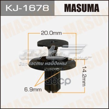 Пистон крепления подкрылка переднего крыла Masuma KJ1678 цена, от 0.53 USD