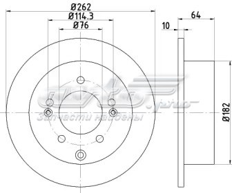 Тормозные диски BG4327 Delphi