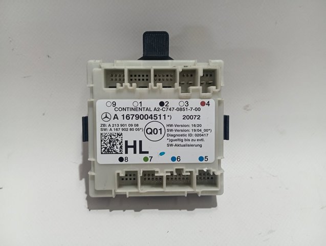 Купить 1679004511 Mercedes Блок комфорта задней двери