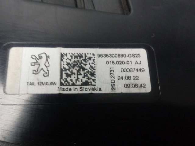 Купить 9835300680 Peugeot/Citroen Стоп задний