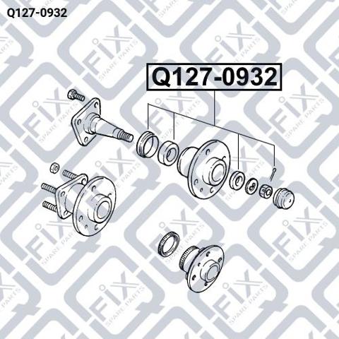 Подшипник ступицы передней/задней Q1270932 Q-fix