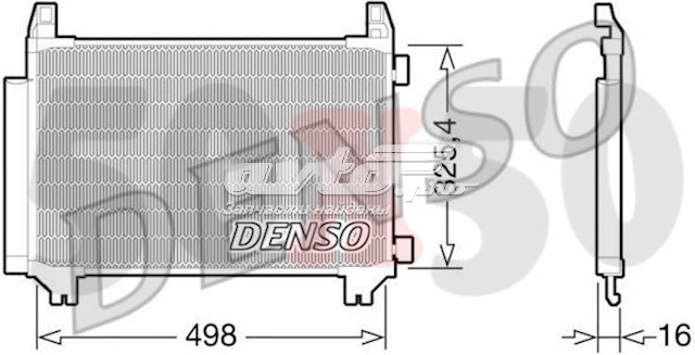 Радиатор кондиционера DCN50028 Denso