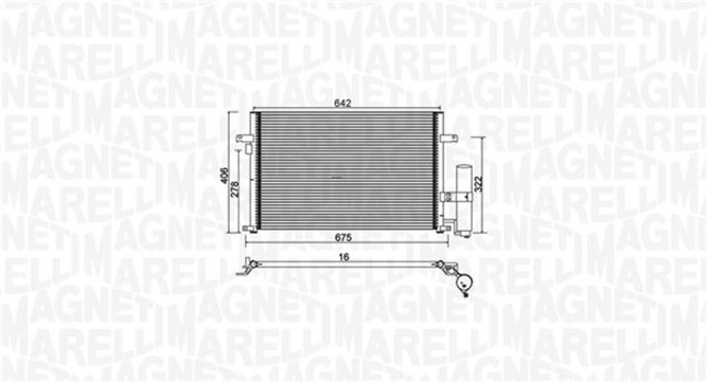 Радиатор кондиционера MAGNETI MARELLI BC912
