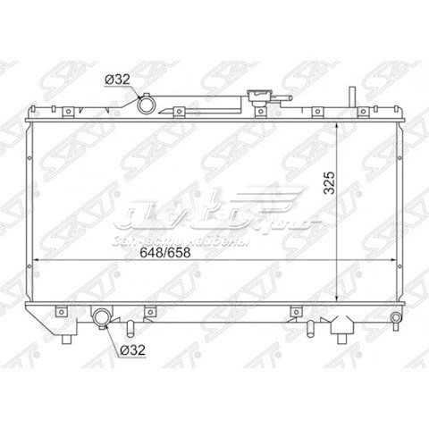 Радиатор TY0002AT190 SAT