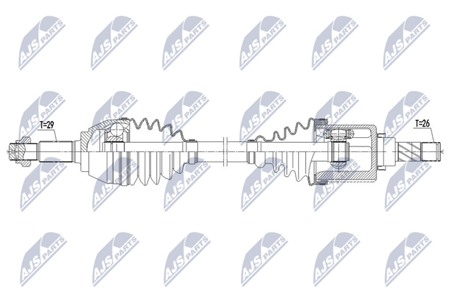 Левая полуось T98755 EAI