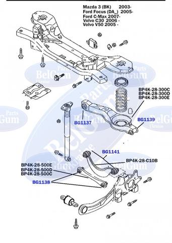 Сайлентблок заднего верхнего рычага Belgum BG1141 цена, от 4.37 USD