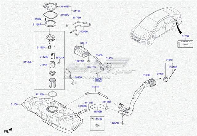 31453H5000 Hyundai/Kia фильтр вентиляции