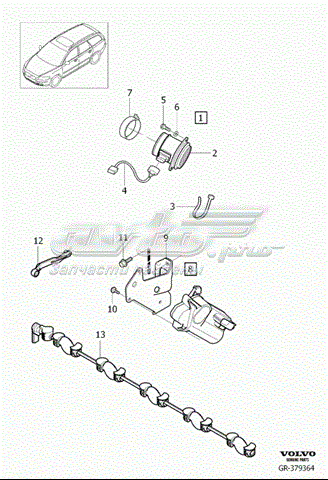 30756099 Volvo regulador da válvula de borboleta