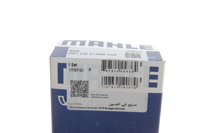 Купить 081HS21988025 Mahle Original Вкладыши коленвала коренные, комплект, 1-й ремонт (+0,25)