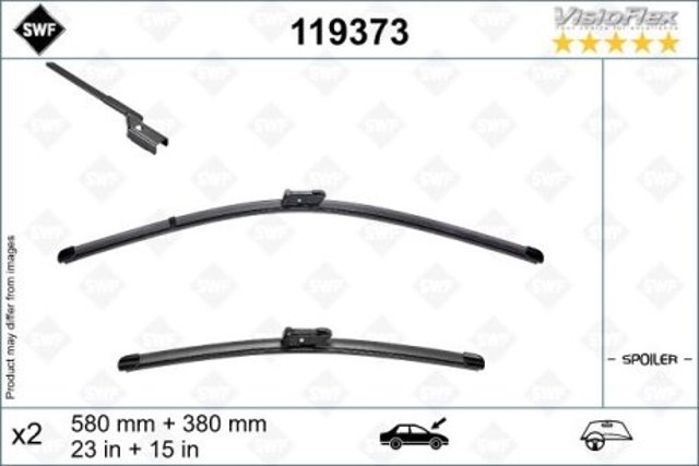 Limpa-pára-brisas do pára-brisas, kit de 2 un. para Nissan JUKE (F15E)