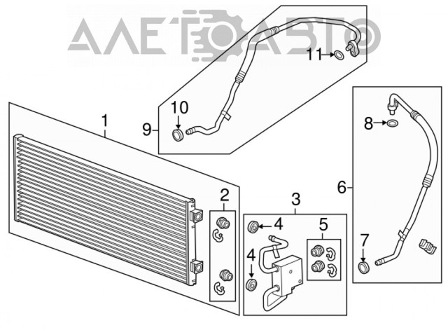 Масляный радиатор АКПП General Motors 20925997 цена, от 63.28 USD