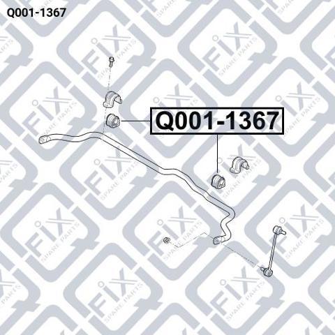 Втулка стабилизатора переднего Q0011367 Q-fix