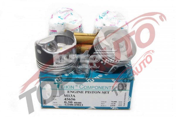 Pistão (kit para um motor), 2ª reparação ( + 0,50) para Suzuki Ignis (FH)