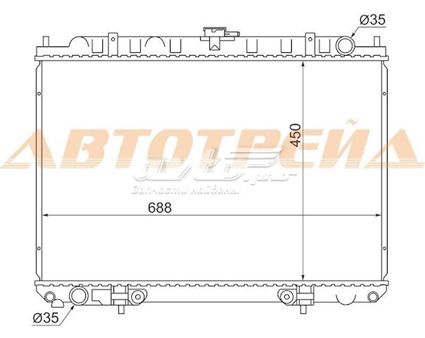 Радиатор NS000512 SAT