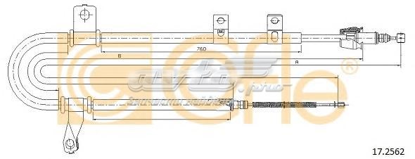 Трос ручного тормоза задний Adriauto 100243 цена, от 26.86 USD