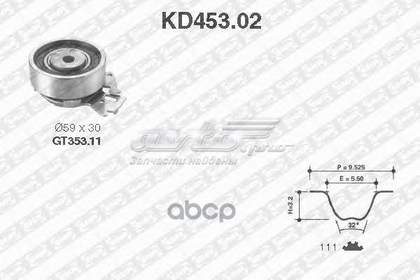 KD45302 NTN Комплект ремня ГРМ
