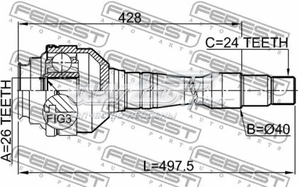 Внутренний шрус FEBEST 0111MCV20RH