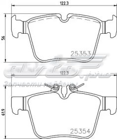 Задние тормозные колодки P50122 Brembo