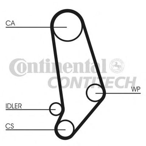 Комплект ГРМ CT539WP1 Continental/Siemens