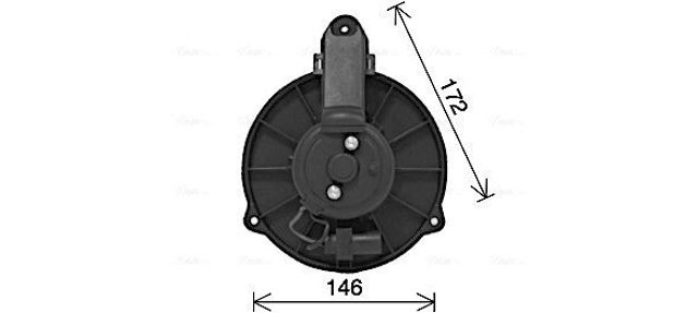 Ventilador de habitáculo AI8426 AVA