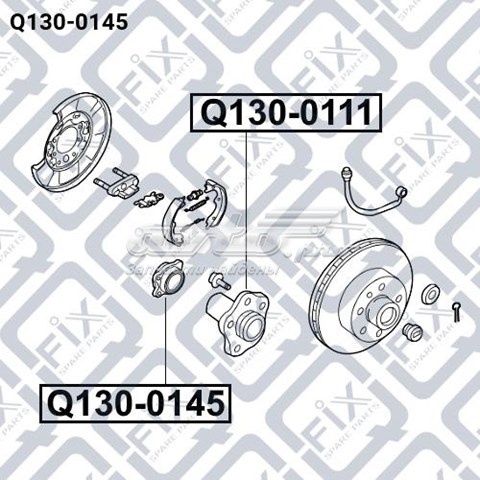 Подшипник задней ступицы Q1300145 Q-fix
