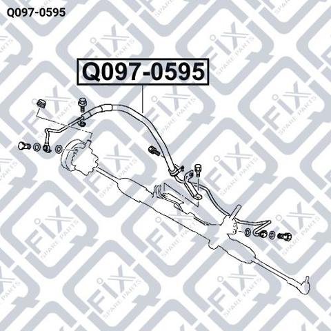 Шланг ГУР высокого давления Q0970595 Q-fix