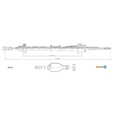 Трос зчеплення 280113 ADRIAUTO