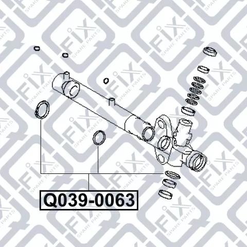 Ремкомплект рулевой рейки Q-fix Q0390063