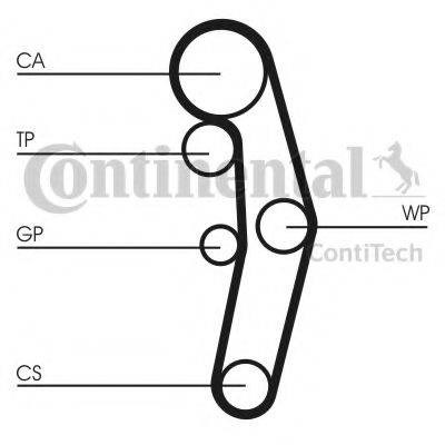 Комплект ремня ГРМ CT1028WP1 Continental/Siemens