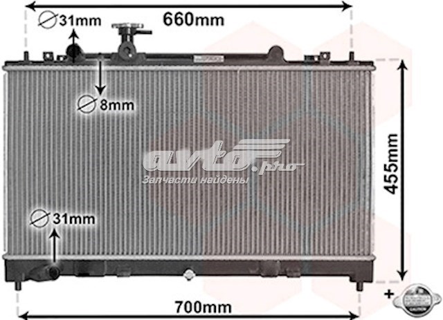 Радиатор 27002227 VAN Wezel