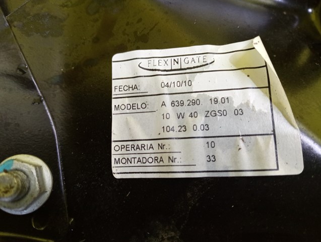 A6392901901 Mercedes 